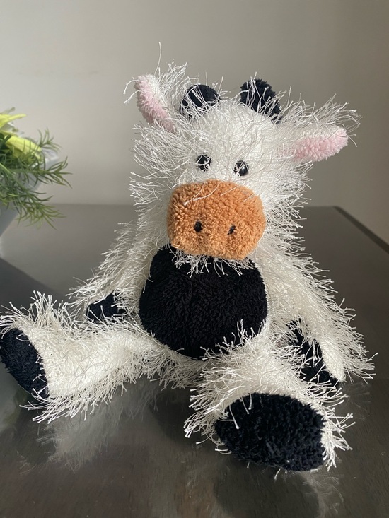 Ty Other - 2003 Ty Beanie COW the Punkies Collection farm barnyard animal